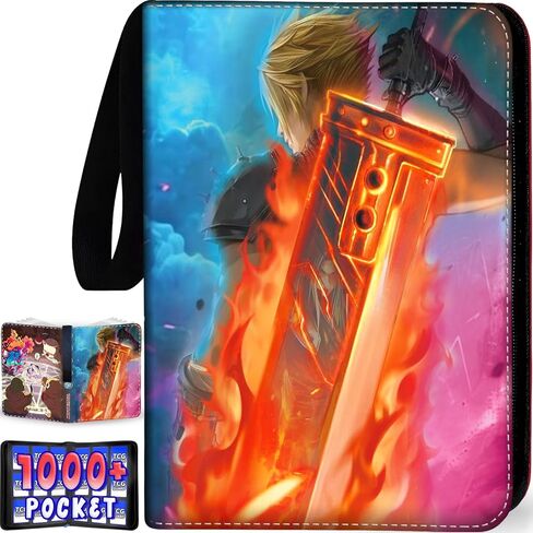 1008 Card Card Binder 9 Pocket ، موثق بطاقات 3 حلقة مع 56 صفحة الأكمام القابلة للإزالة ، وألبوم بطاقة تجميع بطاقة تداول عالية التخزين مقاومة للماء Careing Card Abrum for MTG TCG Cards in Saudi Arabia