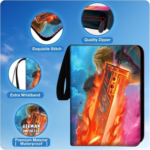 1008 Card Card Binder 9 Pocket ، موثق بطاقات 3 حلقة مع 56 صفحة الأكمام القابلة للإزالة ، وألبوم بطاقة تجميع بطاقة تداول عالية التخزين مقاومة للماء Careing Card Abrum for MTG TCG Cards in Saudi Arabia