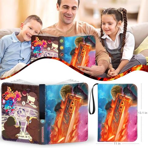 1008 Card Card Binder 9 Pocket ، موثق بطاقات 3 حلقة مع 56 صفحة الأكمام القابلة للإزالة ، وألبوم بطاقة تجميع بطاقة تداول عالية التخزين مقاومة للماء Careing Card Abrum for MTG TCG Cards in Saudi Arabia