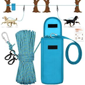 كابل الكلب الذي تمت ترقيته للتخييم ، نظام عربة محمولة 100 قدم ل 2 كلاب ، عقدة الكلاب التي تصل إلى 250 رطلا ، عداء الكلاب للتدريب على التخييم يركض المشي لمسافات طويلة في الهواء الطلق in Kuwait