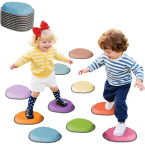 Stepping Stones for Kids ، 10 pcs ild ildlers ’lover toys toys ، indoor & ourdive play ، jorpult cours for buying regly tovelation and motor markets ، ages 3 4 5 6 7 8+ (10) in Kuwait