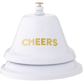 Slant Collections Birthday Gift Call Bells Service Bell for Desk, Bar, Office Ring Bell, 3.5" W x 3.25" H, Cheers in Kuwait
