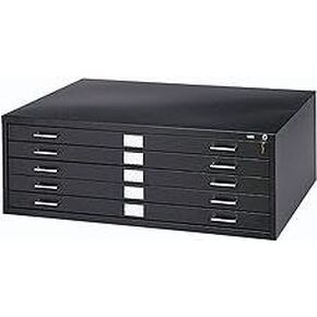 ملف مسطح الصلب 5 -Drawer - 36 × 24 بوصة - أسود in Kuwait