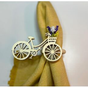 Bicycle napkin rings rustic, Set of 4 rustic napkin rings. rustic charm decor. in Saudi Arabia