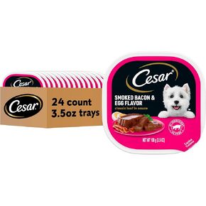 Cesar Wet Dog Food Classic Loaf in Sauce Filet Mignon Flavor ، 3.5 Oz. صواني قشر سهلة (24 عدد ، حزمة من 1) in Kuwait