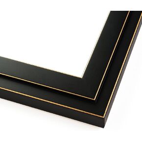Countryarthouse Picture Frame صب (خشب) حزمة 18 قدمًا - الانتهاء من الأسود المعاصر - 1.25 "عرض - 5/8" عمق الرب in Kuwait