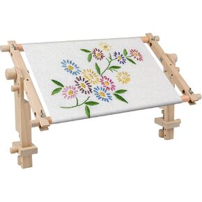موقف تطريز قابل للتعديل للجدول - Cross Stitch Hoop Stand for Table ، Wood Tapestry Scroll Scroll Embroidery Frames With 20in * 12in Cross Stitch Hoop in Kuwait