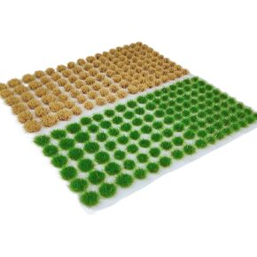 246 pcs Static Grass Tufts, 3 Sizes Mixed, for Model Scenery, Train Landscape, Railway Diorama, Wargaming & Architectural Models, Resin Terrain Grass in Saudi Arabia