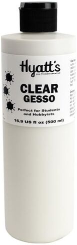 Hyatt's Professional Acrylic Gesso Primer – 1 Gallon / 128 fl oz, Maximum Pigment and Opacity for Painting Surface Prep, Non-Toxic and Conforms to ASTM-D 4236 in Kuwait