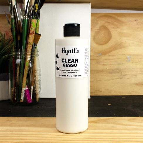 Hyatt's Professional Acrylic Gesso Primer – 1 Gallon / 128 fl oz, Maximum Pigment and Opacity for Painting Surface Prep, Non-Toxic and Conforms to ASTM-D 4236 in Kuwait