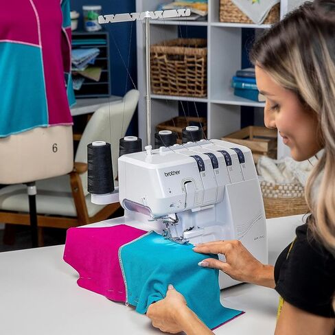Brother Air1800 Air Serger مع خيوط الهواء الطائر و 250+ الملحقات بما في ذلك 83 بكحف من الخيط in Kuwait