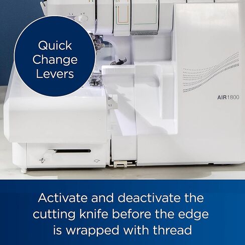 Brother Air1800 Air Serger Seleing Machine مع خيوط وملحقات الهواء الطائر in Kuwait