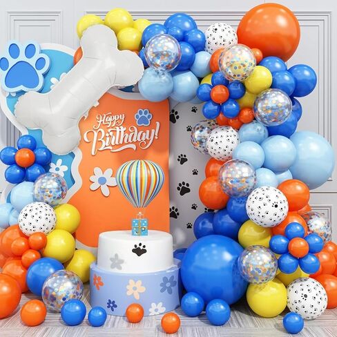 Blue Balloon Arch kit, Blue and White Balloon Garland with 22 Inch Disco Ball Balloons Metallic Silver Star Foil Balloons, Silver Confetti Balloons Metallic Blue Balloon for 80s Disco Party Decoration in Kuwait