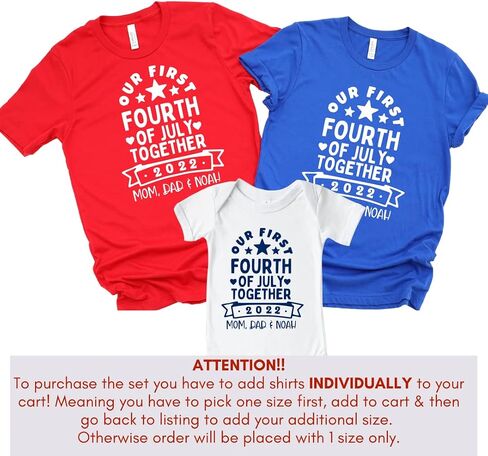 Our First Fourth of July Family Shirts, Mother Daughter 4th of July Outfits, Fourth of July Matching Mom and Son Shirts, Baby, Mommy Daddy and Me Fourth of July Outfits Multicolor in Saudi Arabia
