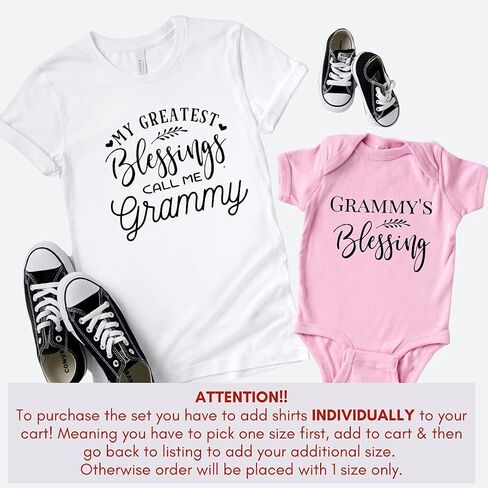 Blessed Gigi Gifts for Grandma, Grandma and Grandson Matching Shirts Grandma and Granddaughter, Personalized Grandkids Grandma Shirts, New Grandma Gift, Nana, Abuela, Mimi Multicolor in Saudi Arabia