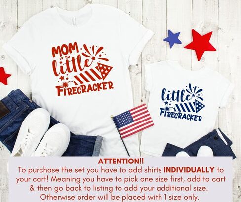 Little Firecracker 4th of July MoMy وأنا مطابقة Tshirts ، ابنة الأم في الرابع من يوليو ، الرابع من يوليو مطابقة للأم وابن القمصان ، الأم و ME الرابع من يوليو متطابقة. متعدد الألوان in Saudi Arabia