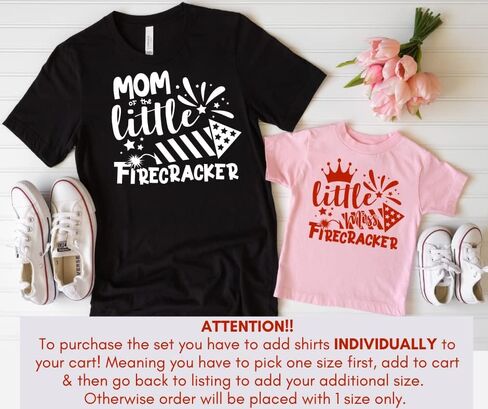 Little Firecracker 4th of July MoMy وأنا مطابقة Tshirts ، ابنة الأم في الرابع من يوليو ، الرابع من يوليو مطابقة للأم وابن القمصان ، الأم و ME الرابع من يوليو متطابقة. متعدد الألوان in Saudi Arabia