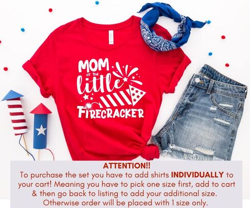 Little Firecracker 4th of July MoMy وأنا مطابقة Tshirts ، ابنة الأم في الرابع من يوليو ، الرابع من يوليو مطابقة للأم وابن القمصان ، الأم و ME الرابع من يوليو متطابقة. متعدد الألوان in Saudi Arabia