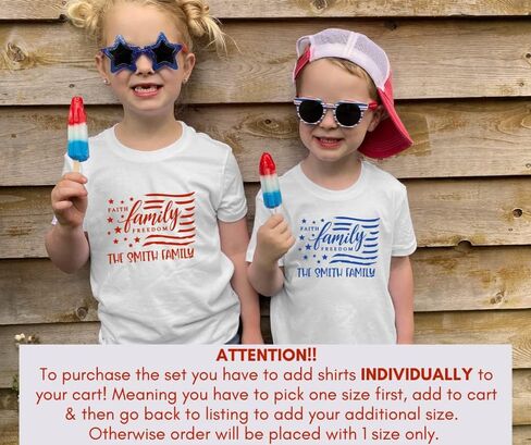 Faith Family Freedom Family Matching Fourth of July Shirts, Personalized 4th of July Family Matching Outfits, Fourth of July Family Shirts Matching. Multicolor in Saudi Arabia