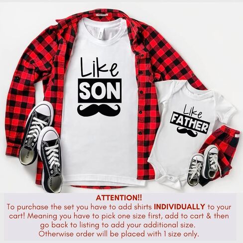 Like Father Like Son, Matching Shirts for Father and Newborn Son, Daddy and Son Matching Outfits, Cute Dad and Son Matching Shirts, First from Baby Boy, Toddler. Multicolor in Kuwait