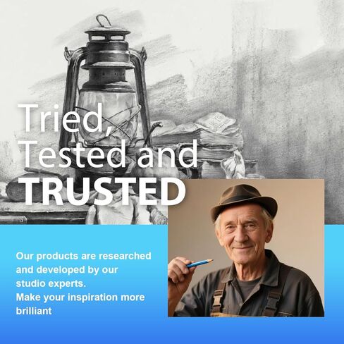 رسم أقلام الرصاص للأطفال والكبار رسم ، 26 قطعة مخططات رسم ، رسم قلم رصاص للفنانين المبتدئين ، قلم الرصاص الجرافيت الفني من 6 ب إلى 4H in Kuwait