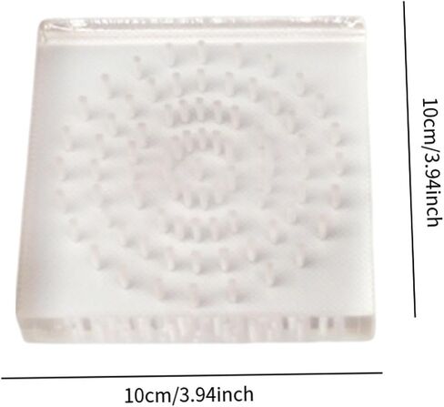 Acrylic Clay Doll Board Pottery Sculpting Holder Supplies Clay Doll Display Rack Pottery Figure Plug Board 3.94x3.94x0.67 inch- Round in Kuwait