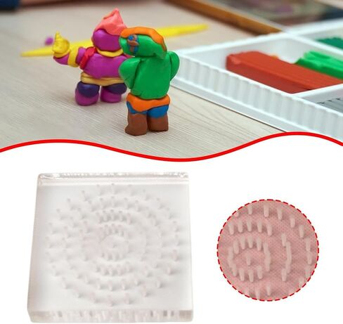 Acrylic Clay Doll Board Pottery Sculpting Holder Supplies Clay Doll Display Rack Pottery Figure Plug Board 3.94x3.94x0.67 inch- Round in Kuwait