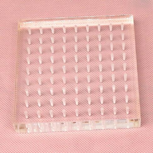 Acrylic Clay Doll Board Pottery Figure Plug Board Handmade Portable Display Rack Accessory 3.94x3.94x0.67 inch- Round in Kuwait