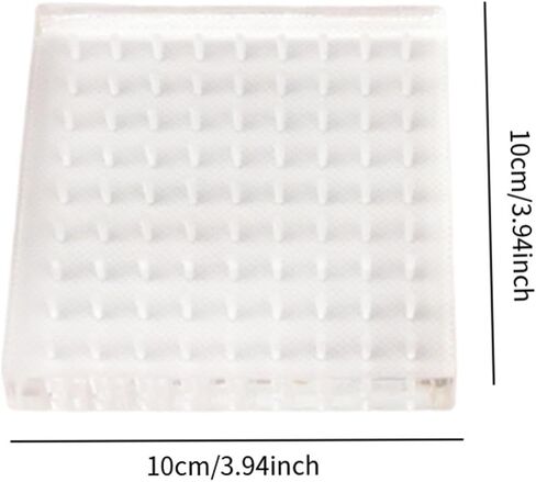 Acrylic Clay Doll Board Pottery Figure Plug Board Handmade Portable Display Rack Accessory 3.94x3.94x0.67 inch- Round in Kuwait