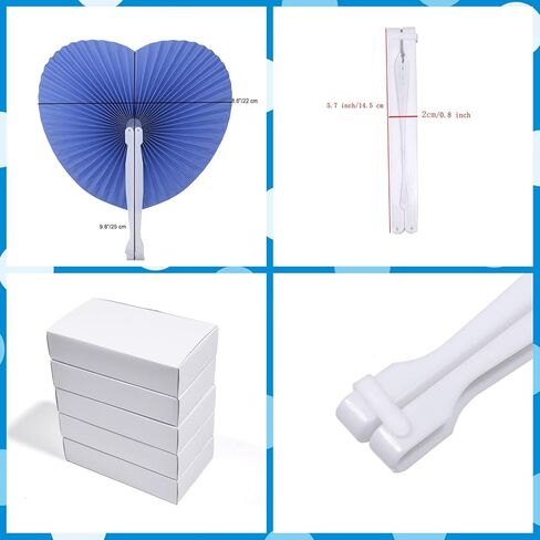 12 قطعة من مراوح الورق، مراوح بيضاء قابلة للطي وقابلة للطي يدويًا لتزيين حفلات الزفاف ومراوح الأكورديون على شكل دائري مع مقابض مروحة بلاستيكية لحفلات الزفاف وأعياد الميلاد وحفلات الضيوف DIY in Kuwait