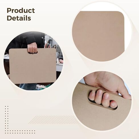 Portable MDF Plaster Board with Handle, Practical Craft for Clay Sculpting, Easy to Clean, Great for DIY Art Projects, Lightweight and in Saudi Arabia