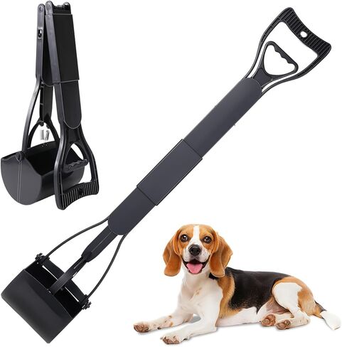 23.6 ‘'pooper scooper ، مغرفة قابلة للطي للكلاب الصغيرة المتوسطة الصغيرة ، أداة التقاط أنبوب للأفناء والمروج والعشب in Saudi Arabia