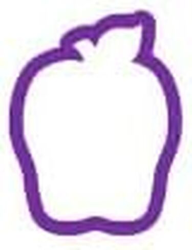 Apple #3 Cookie Cutter - فاكهة ملفات تعريف الارتباط - قواطع ملفات تعريف الارتباط بالمدارس - قواطع ملفات تعريف الارتباط للمعلمين - قواطع ملفات تعريف الارتباط - قواطع البوليمر الطينية in Saudi Arabia