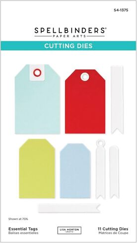 Spellbinders S4-1375 Essential Tags Etched Dies from The Essential Holiday Collection by Lisa Horton in Saudi Arabia