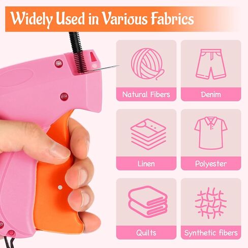 يأتي Schitch Gun for Cloths مع 6 إبر رائعة ، و 3000 PCS السحابات الصغيرة (1500 أبيض و 1500 أسود) ، ومثبت ملابس السلاح السريع ، ومثبت الملابس السريعة in Kuwait