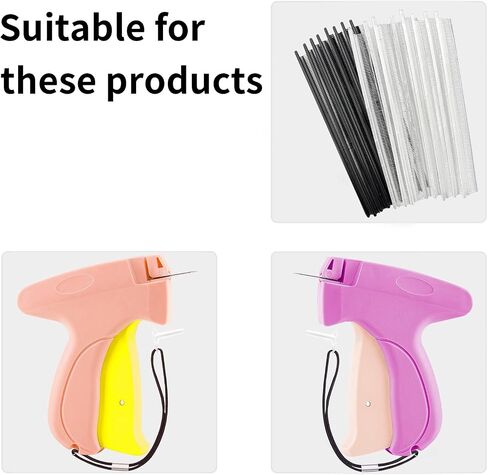 3000Pcs Micro Stitch Gun Fasteners Kit, 0.18 inch/4.5mm Clothing Barbs Attachments Include 1000 Black and 1000 White and 1000 Transparent Micro Refills for All Micro Stitch in Saudi Arabia