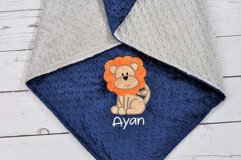 Personalized Minky baby blanket - Baby minky blanket - Lion minky blanket - Lion baby blanket - Woodland baby blanket - Woodland nursery in Saudi Arabia