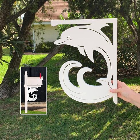 Dolphin Mailbox Bracket. Medium. Long Lasting & Fabulous! 16 X 12 inches in Saudi Arabia