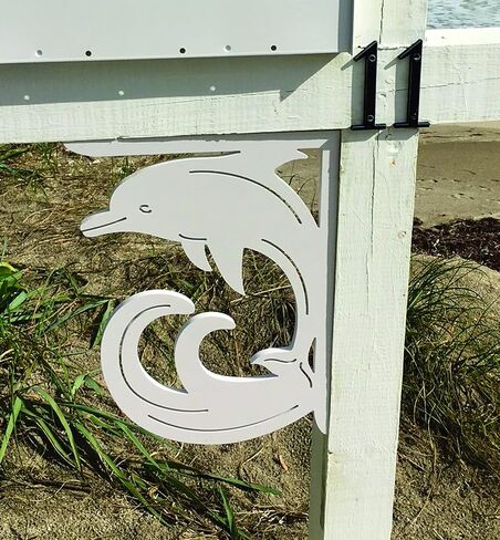 Dolphin Mailbox Bracket. Medium. Long Lasting & Fabulous! 16 X 12 inches in Saudi Arabia