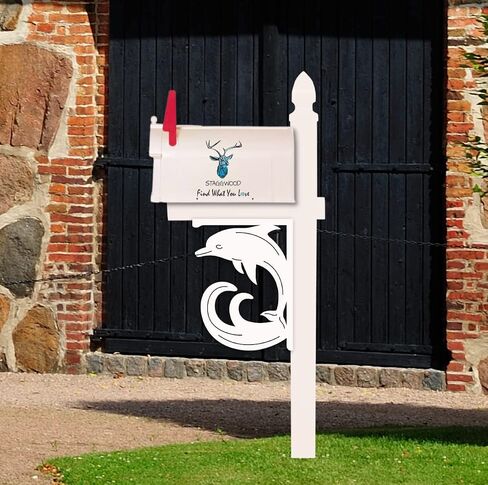 Dolphin Mailbox Bracket. Medium. Long Lasting & Fabulous! 16 X 12 inches in Saudi Arabia