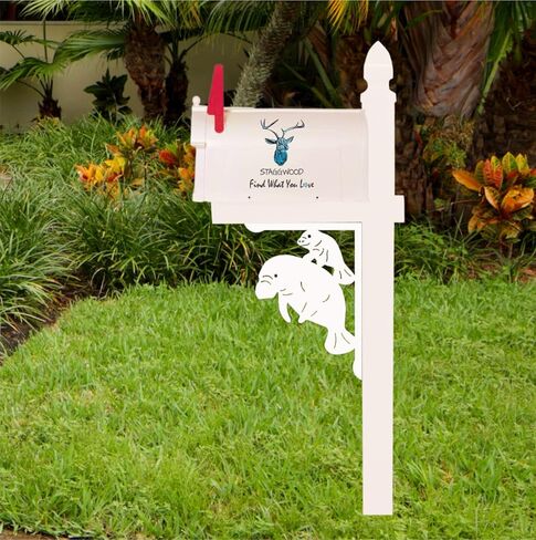 MANATEE مع Baby Mailbox Bracket (تصميم جديد). واسطة. طويل الأمد ورائع! 16 × 12 بوصة in Saudi Arabia
