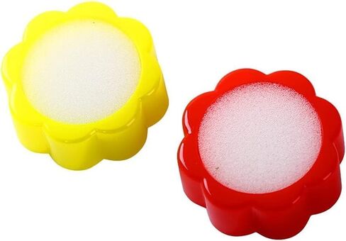 2Pcs Finger Wet Sponge, Professional Fingertip Moistener Finger Moistener Flower Shape Finger Wet Sponge Cup for Fingers Counting Money Papers Bills Documents in Kuwait