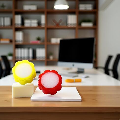 2Pcs Finger Wet Sponge, Professional Fingertip Moistener Finger Moistener Flower Shape Finger Wet Sponge Cup for Fingers Counting Money Papers Bills Documents in Kuwait