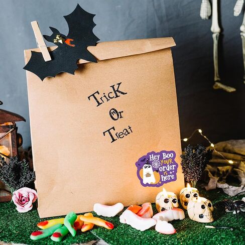 Halloween Business Stickers with Boo Mail & Hey Boo & Spooky Vibes, Spooky Mail Labels and Greeting Tags for Online Stores, Small Businesses and Ecommerce Shops 180 PCS in Saudi Arabia