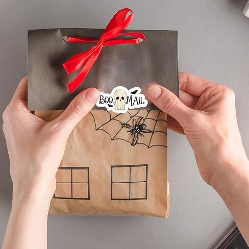 Halloween Business Stickers with Boo Mail & Hey Boo & Spooky Vibes, Spooky Mail Labels and Greeting Tags for Online Stores, Small Businesses and Ecommerce Shops 180 PCS in Saudi Arabia