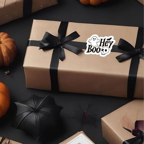 Halloween Business Stickers with Boo Mail & Hey Boo & Spooky Vibes, Spooky Mail Labels and Greeting Tags for Online Stores, Small Businesses and Ecommerce Shops 180 PCS in Saudi Arabia