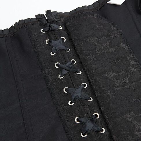frawirshau Corsets for Women Floral Overbust Corset Bustier Lingerie Top in Kuwait