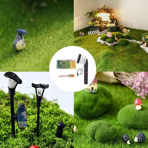 Mini Static Flocking ، Four Colors 8 Grass Mini Appludator لآلة التدفق ، ABS Apply مع مقبض مضاد للانزلاق لأداة النمذجة الرملية ذات المناظر الطبيعية الخلابة DIY in Kuwait