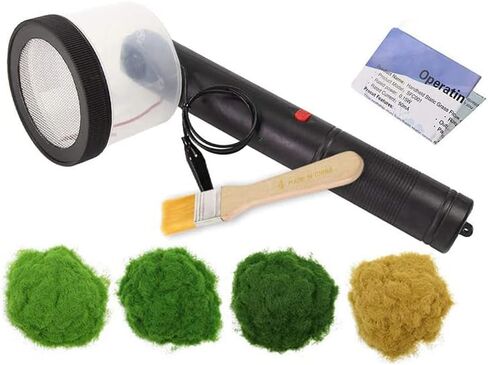 Mini Static Flocking ، Four Colors 8 Grass Mini Appludator لآلة التدفق ، ABS Apply مع مقبض مضاد للانزلاق لأداة النمذجة الرملية ذات المناظر الطبيعية الخلابة DIY in Kuwait