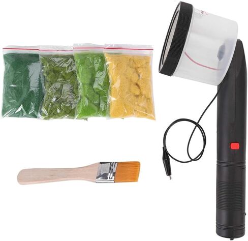 Mini Static Flocking ، Four Colors 8 Grass Mini Appludator لآلة التدفق ، ABS Apply مع مقبض مضاد للانزلاق لأداة النمذجة الرملية ذات المناظر الطبيعية الخلابة DIY in Kuwait